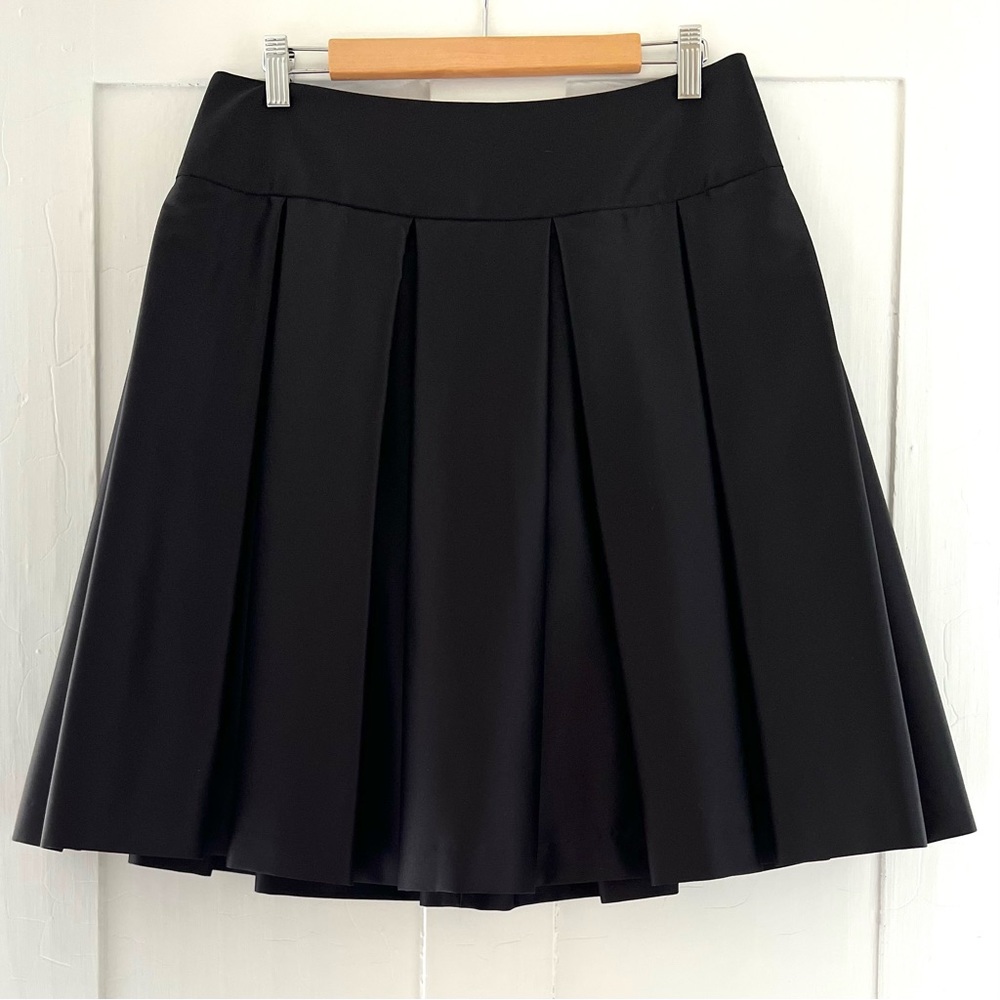 JS Collections satin pleated skirt with crinoline